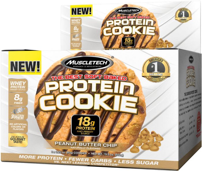 MuscleTech Protein Cookie - 6 Cookies Peanut Butter Chip