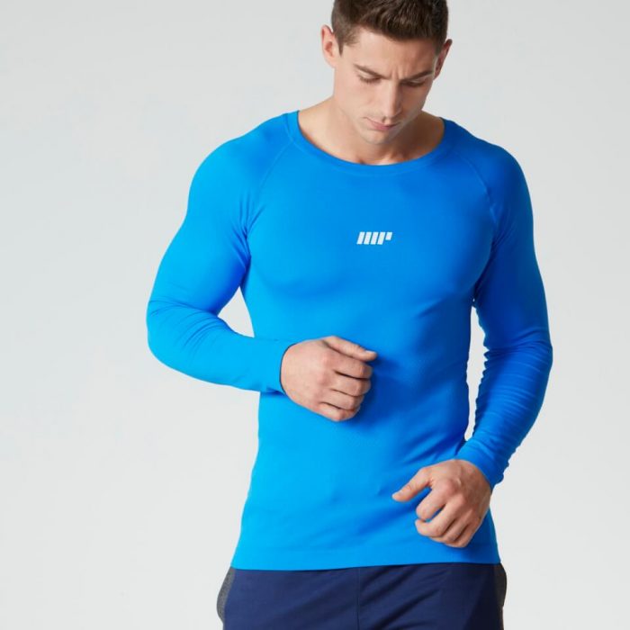 Myprotein Men's Seamless Long Sleeve Performance Top - Blue - L