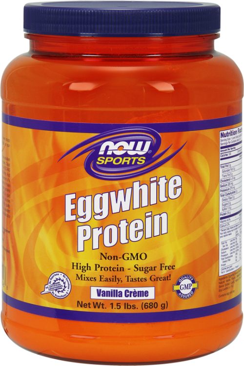 NOW Foods Eggwhite Protein - 1.5lbs Vanilla Creme