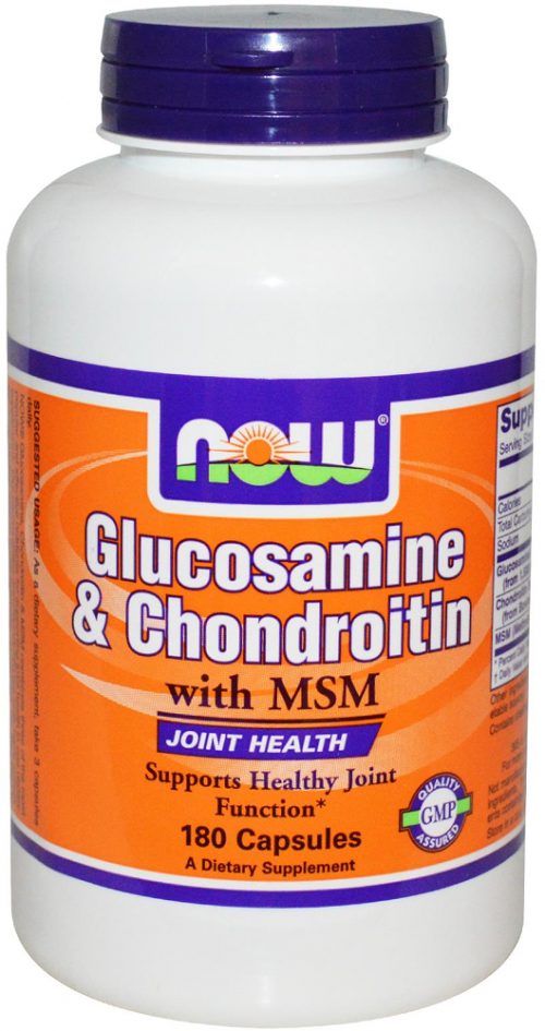NOW Foods Glucosamine & Chondroitin Plus MSM - 180 Capsules