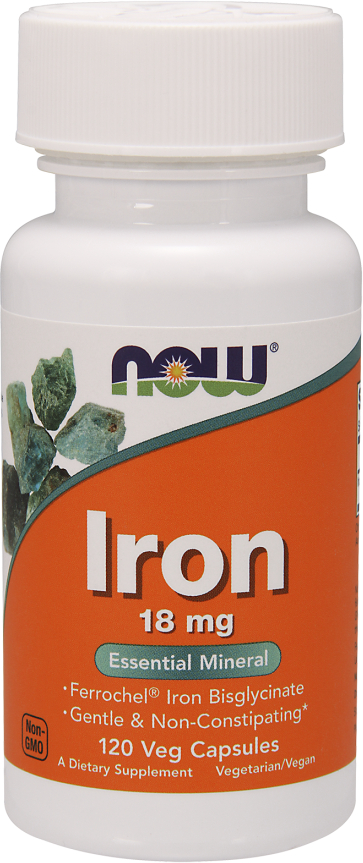 NOW Foods Iron - 120 VCapsules