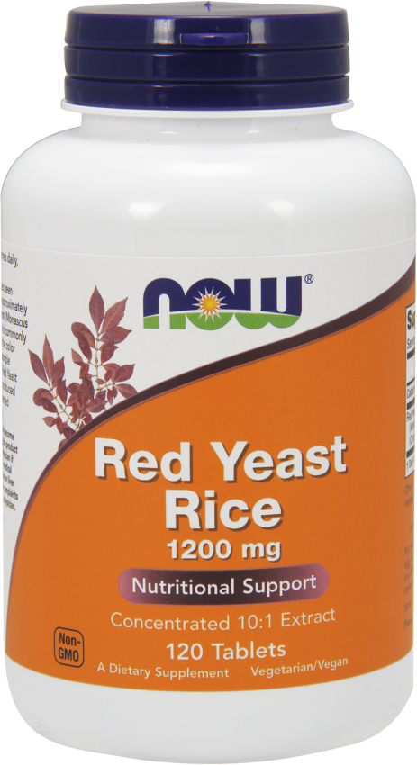 NOW Foods Red Yeast Rice - 1200mg/120 Tablets