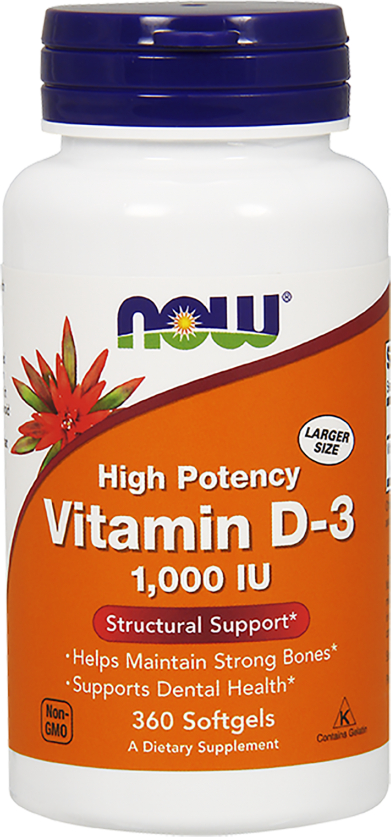 NOW Foods Vitamin D-3 - 360 Softgels