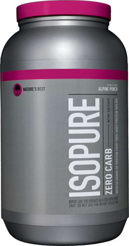Nature's Best Isopure Zero Carb Protein - 3lbs Alpine Punch