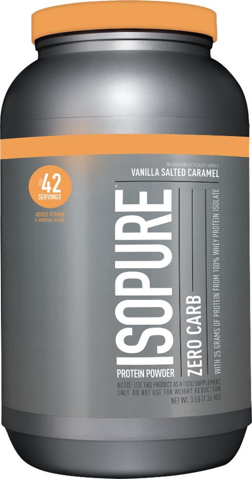 Nature's Best Isopure Zero Carb Protein - 3lbs Vanilla Salted Caramel