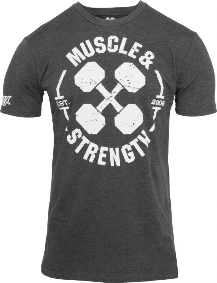 Nutrex "Dumbbell X" T-Shirt - Charcoal Large