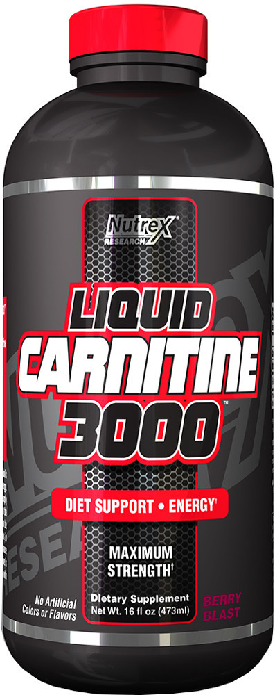 Nutrex Liquid Carnitine 3000 - 16 fl. oz Berry Blast