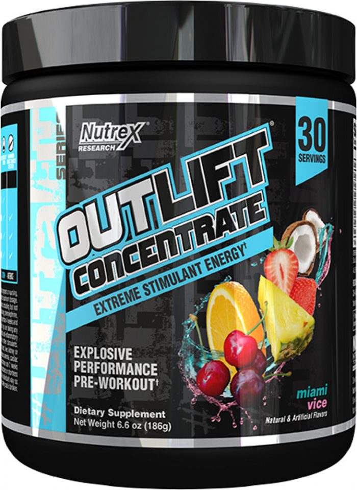 Nutrex Outlift Concentrate - 30 Servings Miami Vice