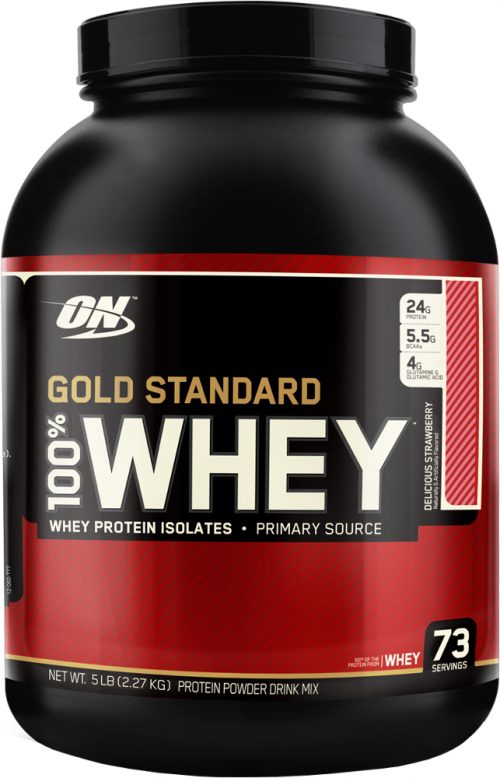 Optimum Nutrition Gold Standard 100% Whey - 5lbs Delicious Strawberry
