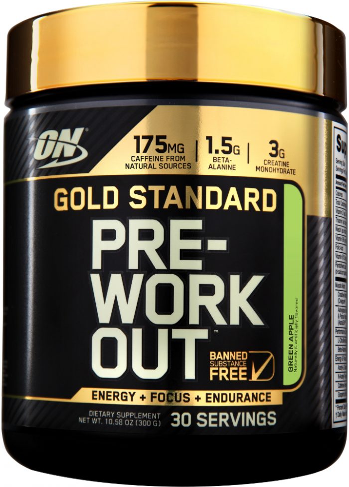 Optimum Nutrition Gold Standard Pre-Workout - 30 Servings Green Apple