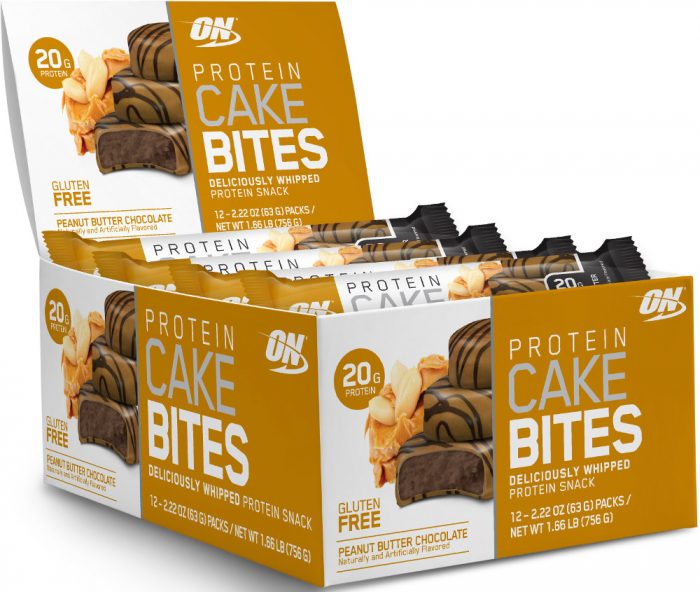 Optimum Nutrition Protein Cake Bites - Box of 12 Chocolate Peanut Butt