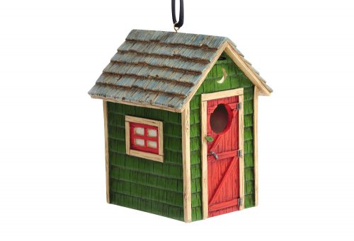 Outside Inside Outhouse Birdhouse - one color, one size