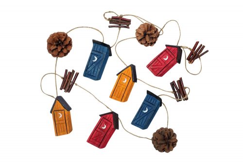 Outside Inside Outhouse Garland - one color, one size