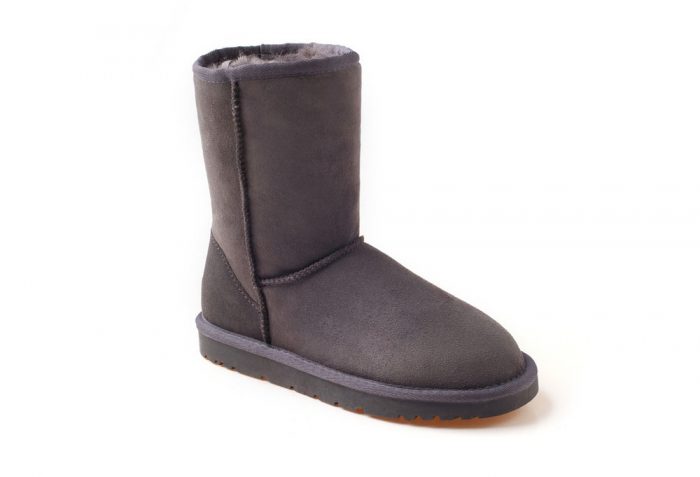 Ozwear Genuine Sheepskin 3/4 Boots - Women's - charcoal, 6.5-7