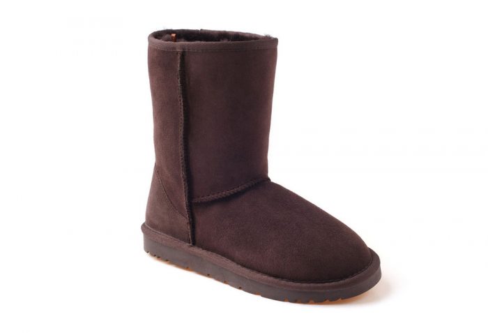 Ozwear Genuine Sheepskin 3/4 Boots - Women's - chocolate, 6.5-7