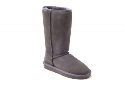 Ozwear Genuine Sheepskin Tall Boots - Women's - charcoal, 5.5-6