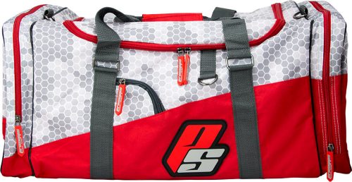 ProSupps Fitness Gear Hex Camo Gym Bag - Grey/Red 1 Bag