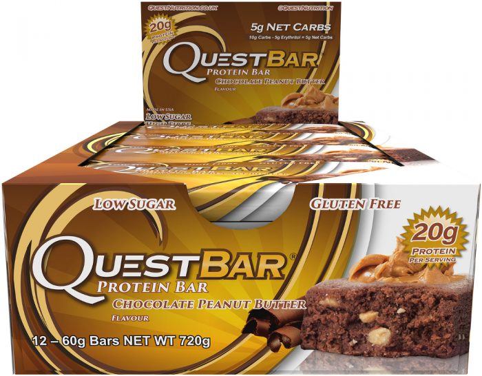 Quest Nutrition Quest Bar - Box of 12 Chocolate Peanut Butter