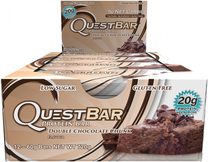 Quest Nutrition Quest Bar - Box of 12 Double Chocolate Chunk