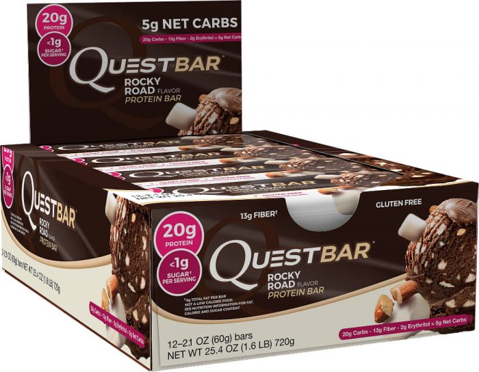Quest Nutrition Quest Bar - Box of 12 Rocky Road