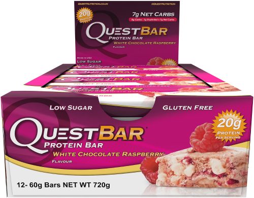 Quest Nutrition Quest Bar - Box of 12 White Chocolate Raspberry