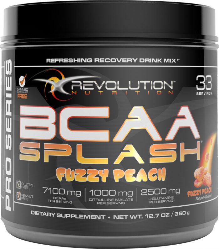 Revolution Nutrition BCAA Splash - 33 Servings Fuzzy Peach