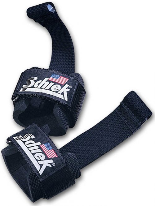 Schiek Sports Model 1000DLS Dowel Lifting Straps - One Size Black