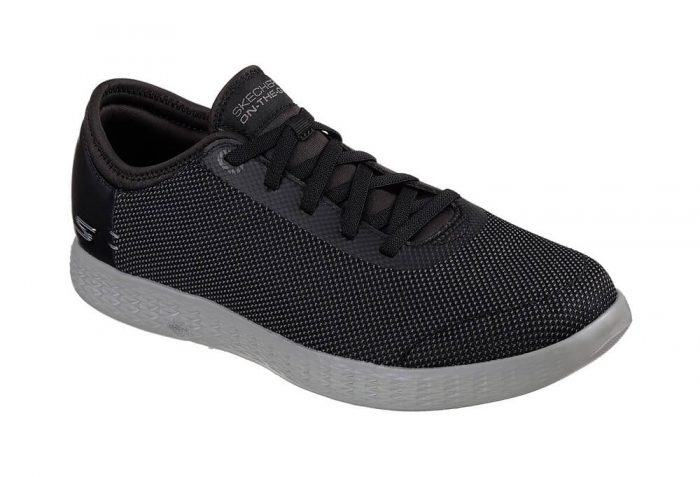 Skechers 2 Tone Mesh Shoes - Men's - black/grey, 11