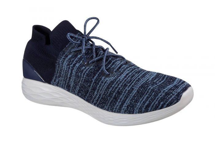 Skechers Go Strike Knit Shoes - Men's - navy blue, 12