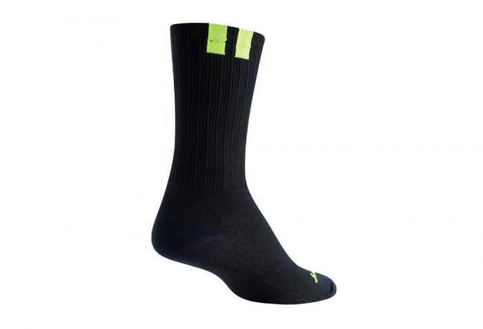 Sock Guy SGX 6" Train Socks - black/green, s/m