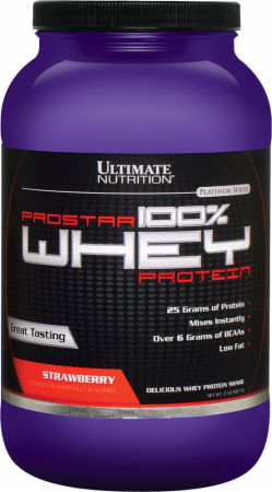 Ultimate Nutrition Prostar 100% Whey Protein - 2lbs Raspberry