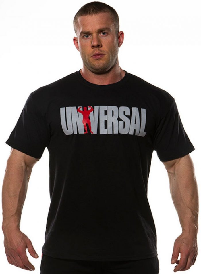 Universal Clothing & Gear Logo T-Shirt Black - Black Large