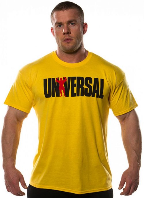 Universal Clothing & Gear Logo T-Shirt Yellow - Yellow Large