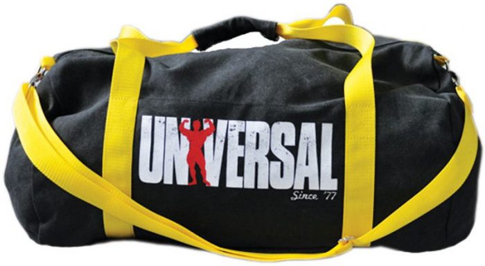 Universal Clothing & Gear Signature Series Vintage Gym Bag - Black & Y
