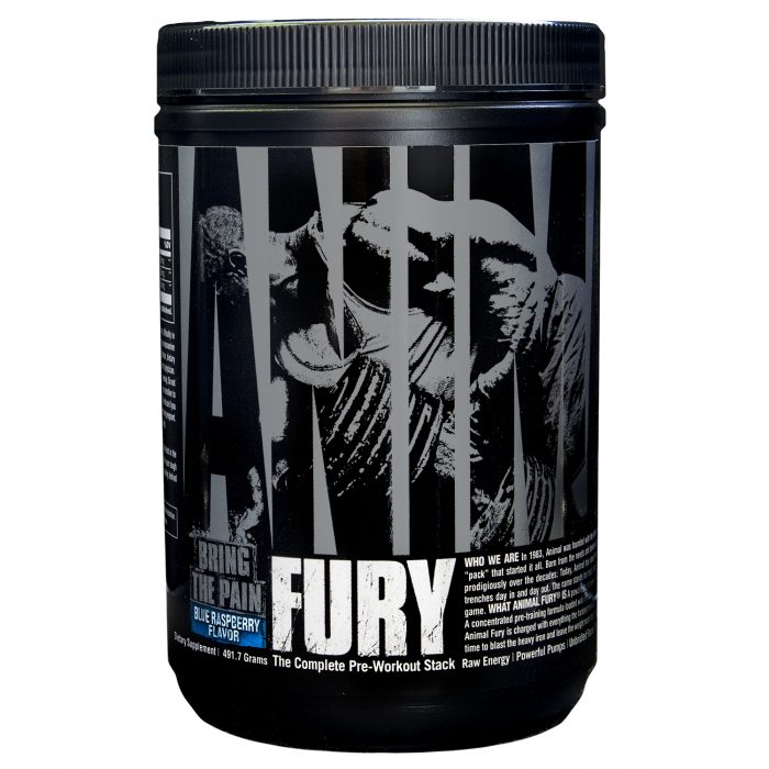 Universal Nutrition Animal Fury - 30 Servings Blue Raspberry