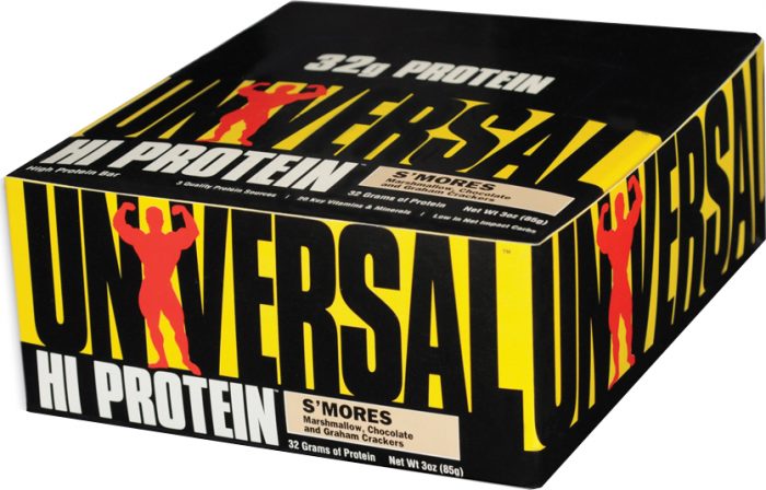 Universal Nutrition Hi Protein Bars - Box of 16 S'mores