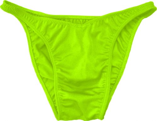 Vandella Costumes Flex Cut Spandex Posing Suit - Neon Green Small
