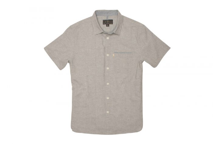 Wilder & Sons Burnside Short Sleeve Button Down Shirt - Men's - stone, large
