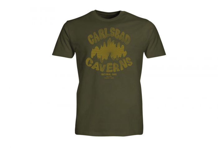 Wilder & Sons Carlsbad Caverns National Park Tee - Men's - military green, small
