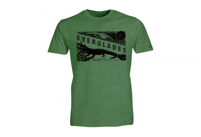 Wilder & Sons Everglades National Park Short Sleeve T-Shirt - Men's - heather green, small