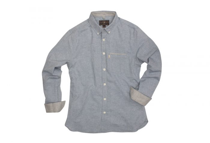 Wilder & Sons Hawthorne Long Sleeve Button Down Shirt - Men's - light blue, large