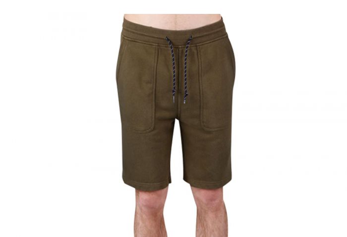 Wilder & Sons Sandy Fleece Shorts - Men's - military olive, small