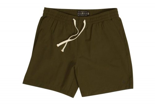 Wilder & Sons Seaside Volley 6" Shorts - Men's - dark olive, large