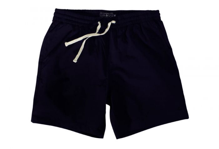 Wilder & Sons Seaside Volley 6" Shorts - Men's - navy blue, large