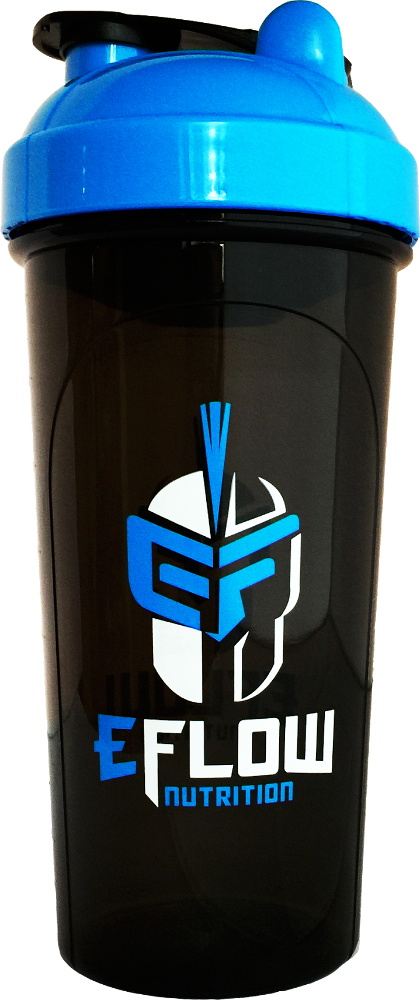 eFlow Nutrition Shaker Bottle - 24oz Black/Blue