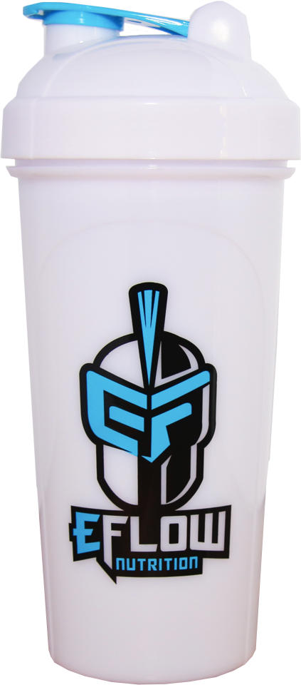 eFlow Nutrition Shaker Bottle - 24oz White/Blue