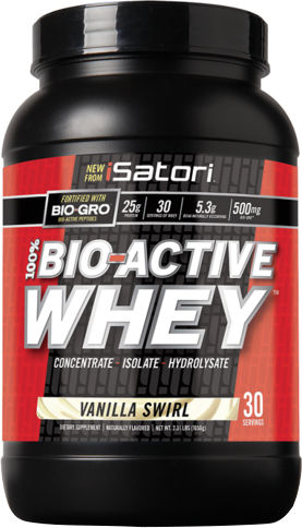 iSatori 100% Bio-Active Whey - 2.33lbs Vanilla Swirl