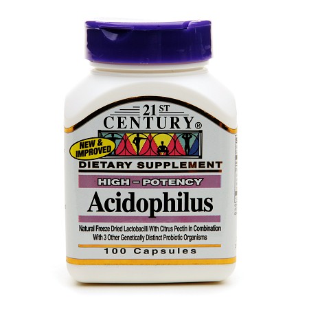 21st Century Acidophilus, High-Potency - 100 capsules