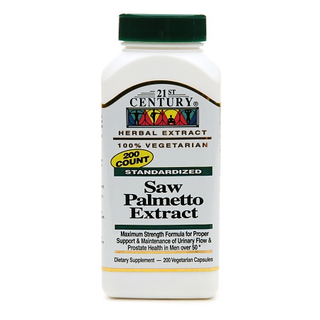 21st Century Saw Palmetto Extract - 200 vegetarian capsules