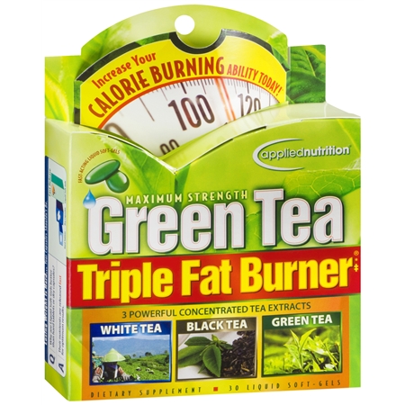 Applied Nutrition Maximum Strength Green Tea Triple Fat Burner, Liquid Soft-Gels - 30 ea